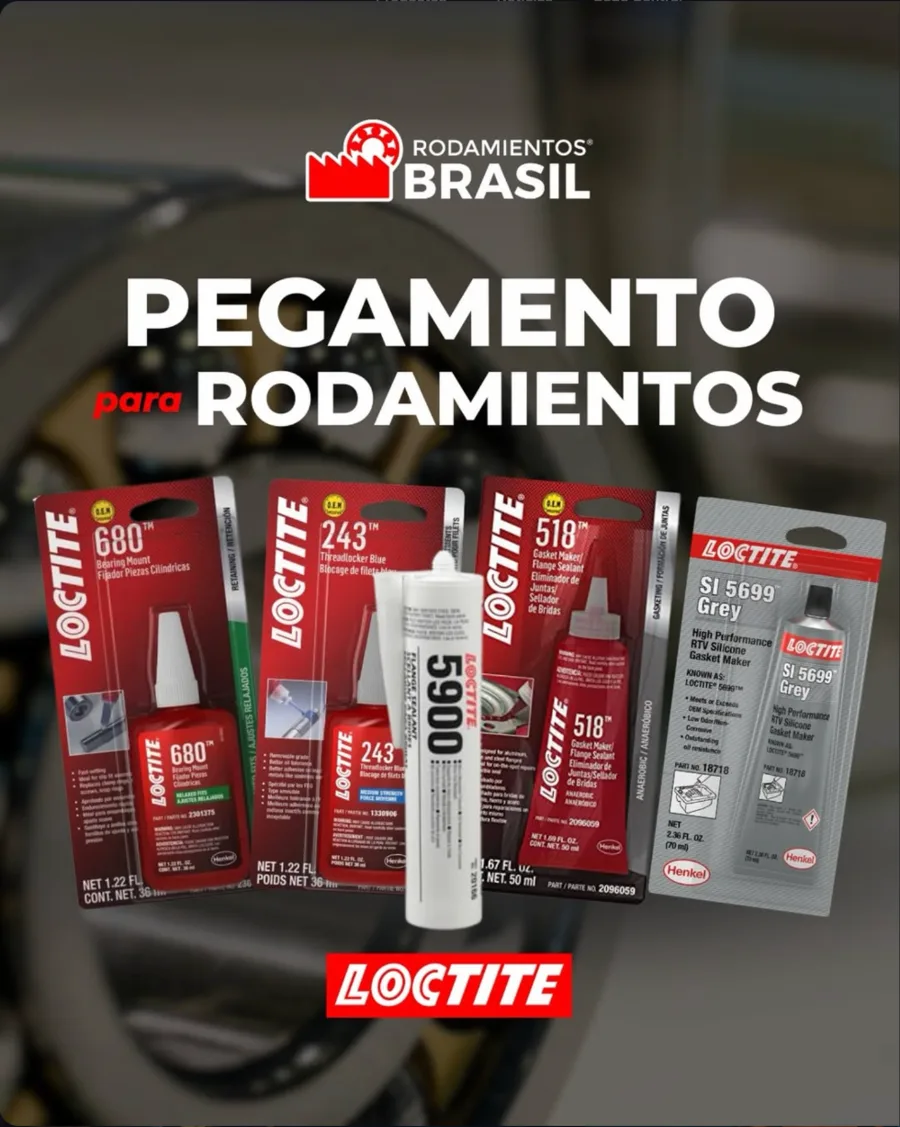 Loctite Pegamento Rodamientos en Mendoza - Rodamientos Brasil